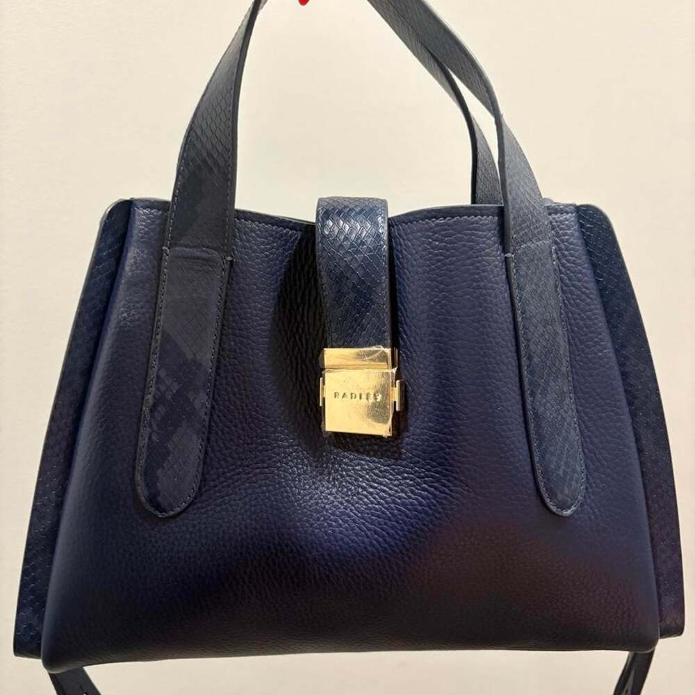 Radley navy blue genuine leather purse
